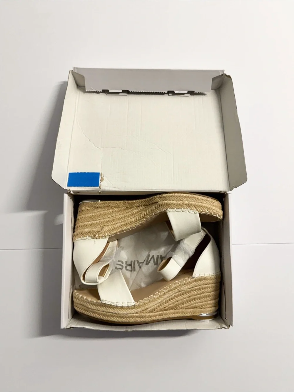 Dream Pairs Women's White Espadrille Ankle-Strap Sandals